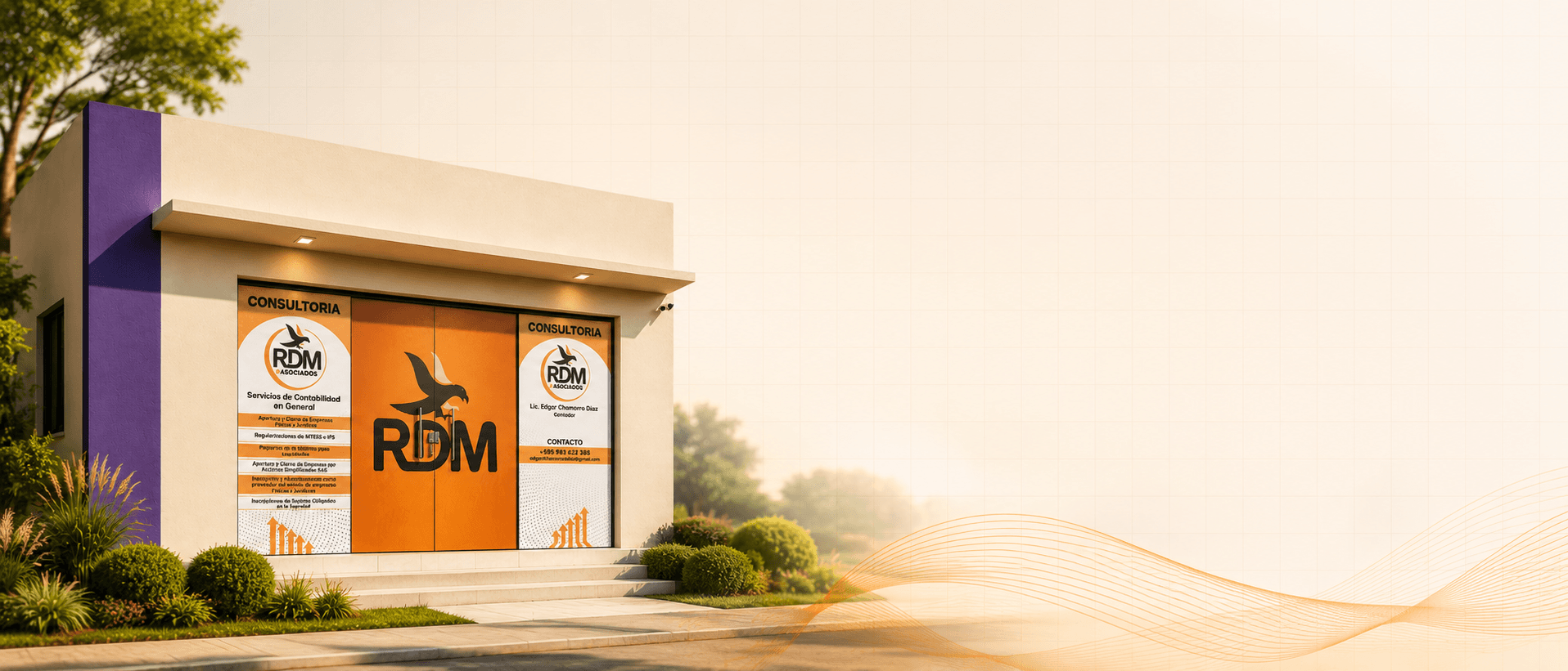 Fachada de RDM Estudio Contable en Saltos del Guairá