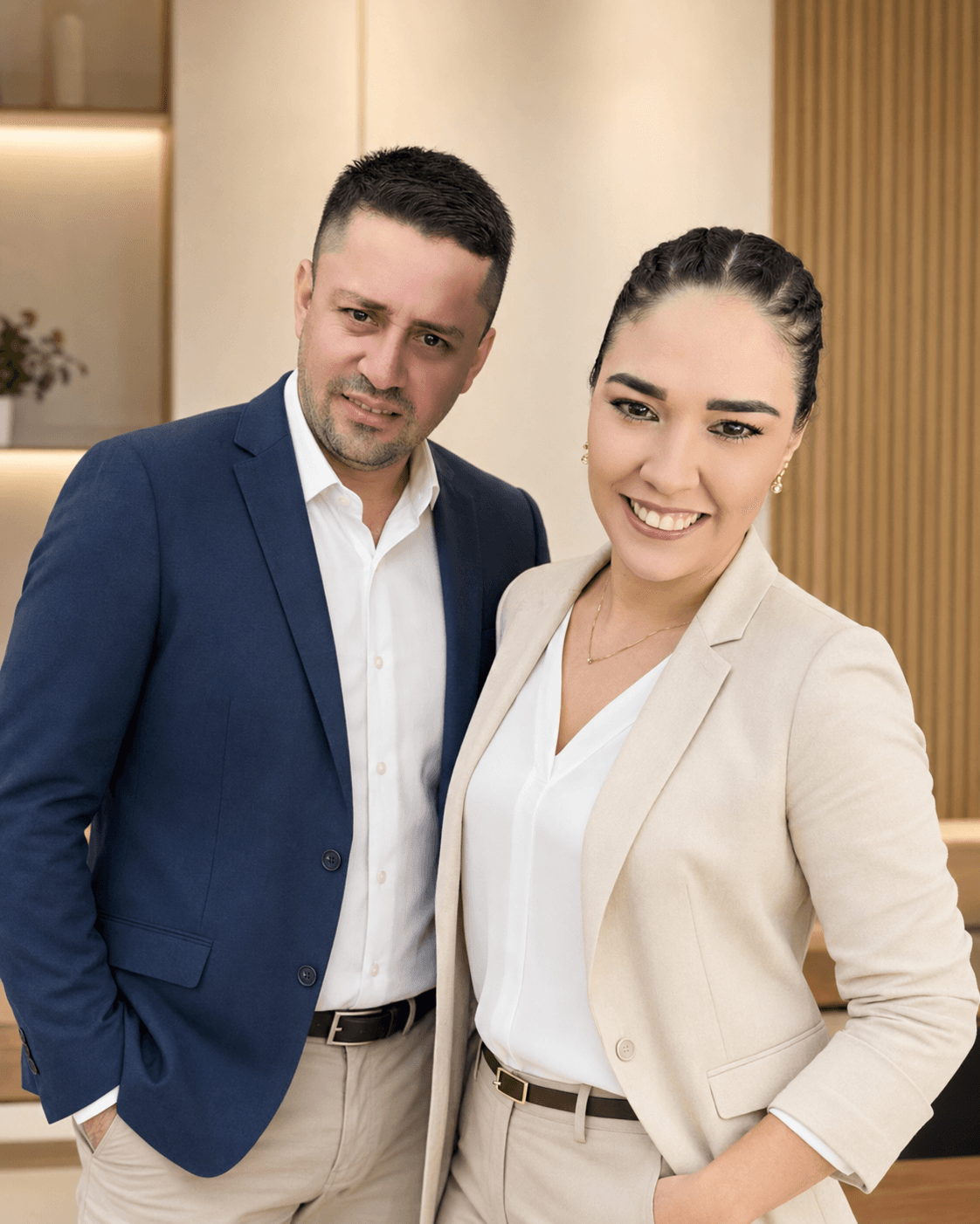 Lic. Edgar Chamorro Díaz y Lic. Karina Beatriz Marin Davalos, contadores de RDM Estudio Contable